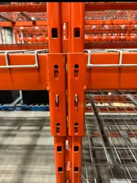 USED RediRack pallet racking beams 8' long x 3" thick for sale