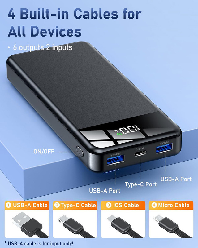 Mega Power 35000mAh Multi Device PHONE CHARER POWER BANK in Cell Phone Accessories in London - Image 3