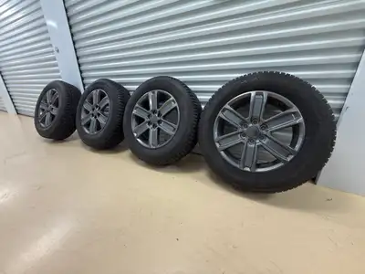 4 Tires with rims For GM / Cadillac / Chevy Size: 235/65 R18 Winter Tires Firestone Winterforce 2 UV...