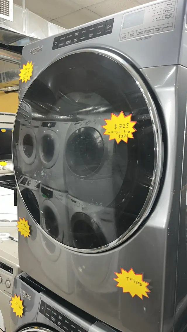Whirpool 27” Stackable Washer Fully Tested  30-Day Warranty in Washers & Dryers in Kitchener / Waterloo - Image 3