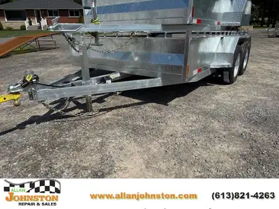 Welcome to Allan Johnston Repair & Sales 2026 One Sixteen 7x12 Galvanized Tandem Axle Utility Traile...