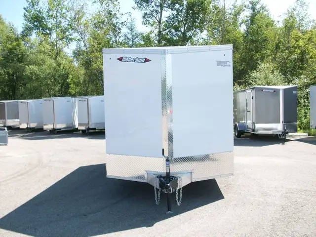 2025 Weberlane ALUMINIUM 7' X 14' V-NOSE 2 ESSIEUX A GLISSIERE C in Cargo & Utility Trailers in Laval / North Shore - Image 3