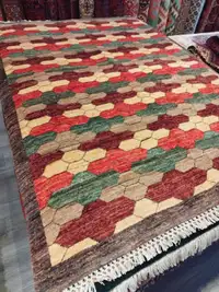 6.5 x 4.10 Handmade Afghan rug I Carpet