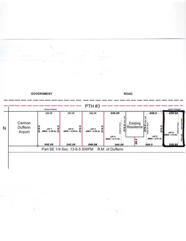 32030 Service W 3 Highway Dufferin, Manitoba in Land for Sale in Portage la Prairie - Image 3