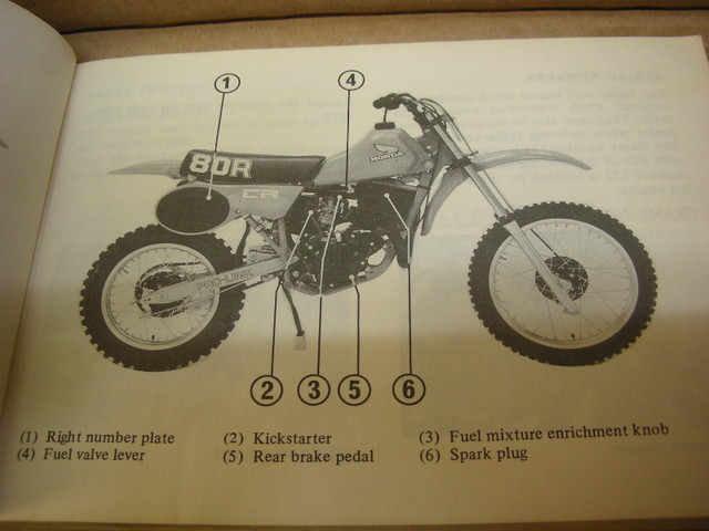Used Honda owners manual for 1982 CR 80 R # 32gc400 in Other in Stratford - Image 3