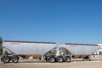 Stock #: 260831001P COMING SOON! Grain, Ag, Air suspension, Tandem axle, Aluminum rims, 18 king pin,...
