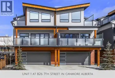Welcome to this stunning like-new townhome, tucked right into the heart of downtown Canmore and fram...