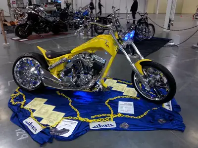 Harley Davidson custom chopper show bike. easy to ride, bike was build for riding, no test drive , S...