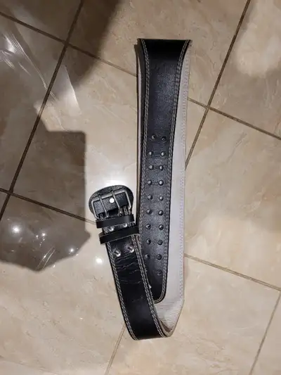 Everlast 4 INCH LARGE LEATHER WEIGHTLIFTING BELT,, View more