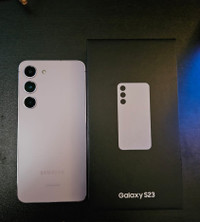 Two Samsung S23 Like New (Black & Lavender) $700 Each $1300 Both
