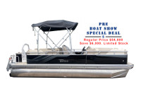 2023 Tahoe Tri-toon, 2180 QL with 90 HP Motor and Trailer