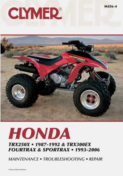 -Brand New Clymer Shop Manuals For Honda ATV's. -Clymer ATV/Quad repair manuals are written specific...