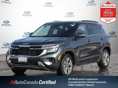 Gray 2025 Kia Seltos EX AWD CVT 2.0L I4 MPI DOHC 16V LEV3-SULEV30 146hp APPLE CAR PLAY, HEATED SEATS...
