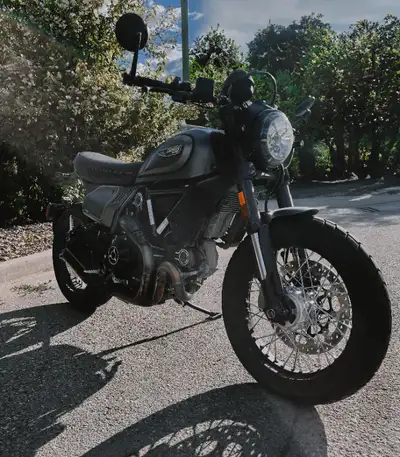 CUSTOM MATTE GREY 2021 DUCATI MOTORCYCLE – incl. Custom Headlight Covers and Mudguard/Number Plate H...