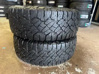 USED 285/70R17 GOODYEAR WRANGLER R/T ALL-TERRAIN SET OF 2 Set of TWO (2) used 285/70R17 Goodyear Wra...
