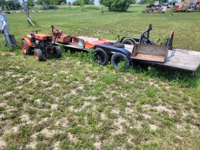 Diesel kubota with attachments runs great, always maintained and garage stored...$10500 Rebuilt 20x7...
