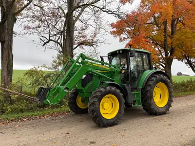 2015 John Deere 6125M -5000hours -24 speed auto quad transmission -540/540ECO/1000 PTO -Front axle s...