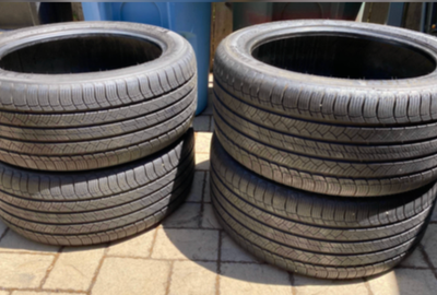 Michelin all season staggered 235/55/19 front 255/50/19 rear tires for Porsche Macan Cayenne BMW X5...
