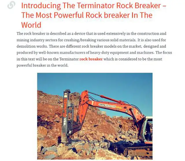 TERMINATOR TX750 75,000 ft-lb QUARRY-DEMOLITION HAMMER/BREAKER in Heavy Equipment in City of Toronto - Image 11