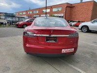 TRADED IN AT TESLA CANADA!! 290,000KM'S!! BEAUTIFUL SUNSET RED PEARL ON RARE WHITE LEATHER INTERIOR!... (image 4)