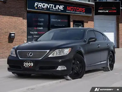 2009 Lexus LS 460 AWD - Accident-Free! - Well Maintained - Clean Title - Matte Black Wrap on Black L...