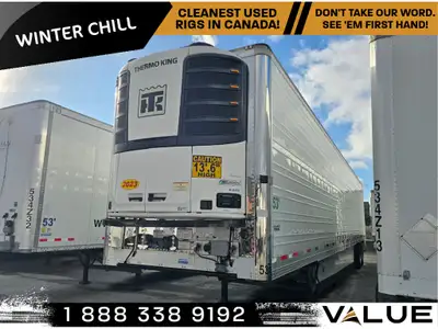 2023 VANGUARD 53' REEFER TRAILER - TANDEM AXLE - THERMOKING APU - 5718 HOURS - S-600 - SWING DOOR -...