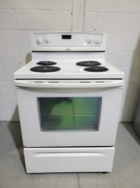 Whirlpool Stove coil electric white 30″ WERP3120PQ Used