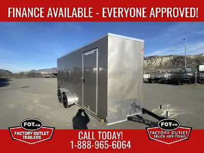 NEW 7x16ft Enclosed Cargo Trailer from Formula Trailers - Rear Ramp Door w/ Spring Assist - +6in Ext...