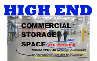 HIGH END storage space FOR RENT clean and MODERN warehouse OPEN