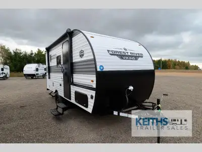 Forest River Viking 3K Series travel trailer 17BH highlights: Sleeps Five Induction Cooktop Pass-Thr...