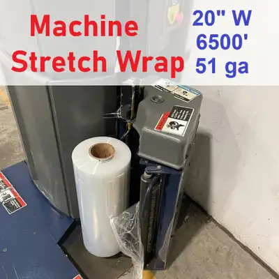 Wholesale Machine Stretch Wrap 20" x 6500' , 51 GA, View more