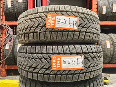 A pair of good used P185/65R15 JoyRoad Winter install and balance $200 Loose purchase $80 each Tread...
