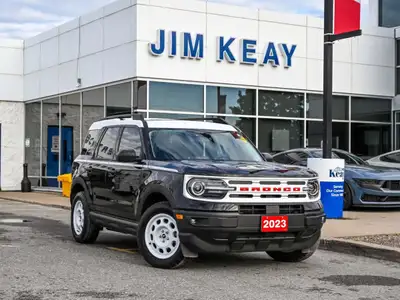 Experience adventure-ready capability and classic style with the 2023 Ford Bronco Sport Heritage, av...