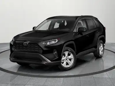 The 2020 Toyota RAV4 XLE AWD in its striking Black hue offers a reliable all-wheel-drive experience...
