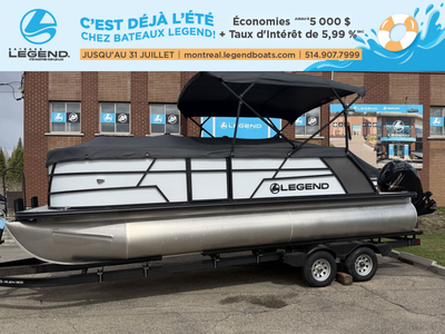 Découvrez notre Legend E-Series 23 Dual Lounge Sport Pro 2023, propulsé par un Mercury 150L 4S. Ce m...