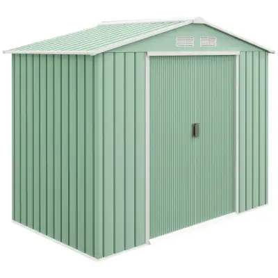 7' x 4' x 6' Garden Storage Shed Outdoor Patio Metal Tool Storag, View more