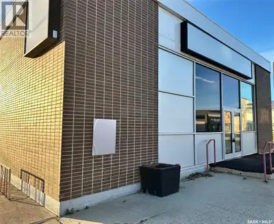 Excellent commercial space in the town of Hudson Bay, Sk. Former bank building. Corner lot in the do...