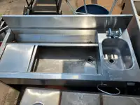 54" STAINLESS STEEL COCKTAIL SINK $450.00