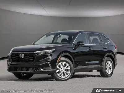 Introducing the 2026 Honda CR-V LX, a stunning black SUV that combines the sophistication of a moder...