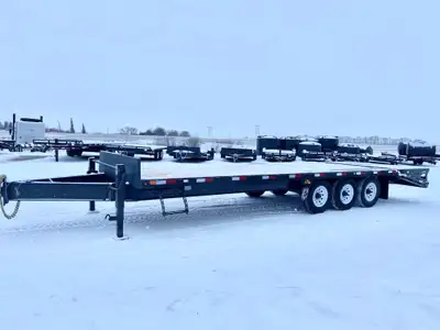 2024 Precision Pintle Hitch Trailer 21' deck + 5' beavertail 3-7,000 lb torsion axles rockguard Spri...