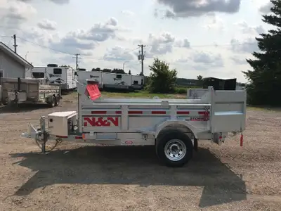 N&N STORM SERIES 5'x10' SINGLE AXLE GALVANIZED DUMP TRAILER Why settle for less when you can have th...