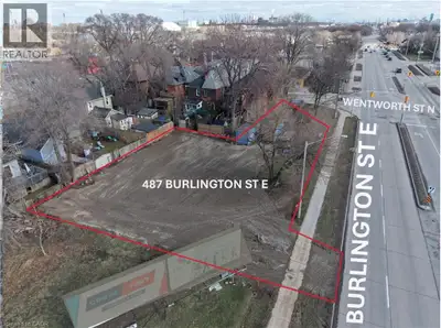 Approximately 0.255 acres of prime vacant industrial land located at the corner of Burlington St. E....