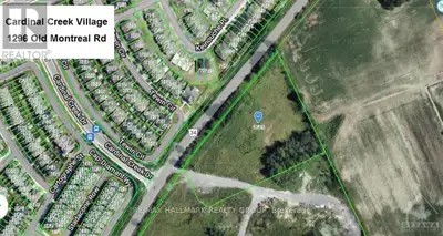 This property is 5 acres of prime land with RI5 zoning overlooking Cardinal Creek Village, Ottawa Ri...