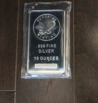 10oz silver bar .999 pure