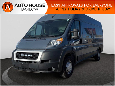 2022 RAM PROMASTER 3500 HIGH ROOF WITH 120987 KMS CARGO VAN, BACKUP CAMERA, BLIND SPOT DETECTION, PO...