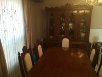 Dinning room Full Set,6 Chairs,Table Extension,2 Pieces Chest/Hu