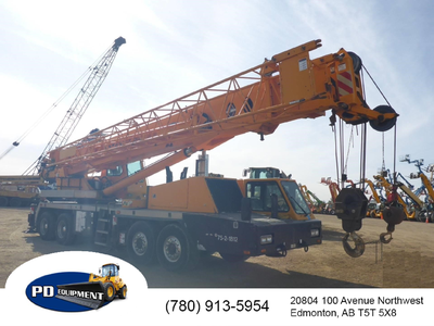 2006 Link Belt HTC 8675 Truck Crane 75 ton hydraulic truck crane, 8x4x4x4, Detroit lower, Eaton Full...