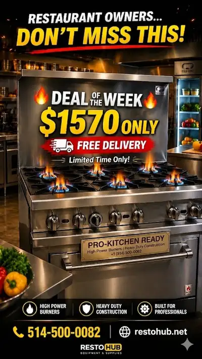 BRAND NEW COMMERCIAL GAS RANGES, View more