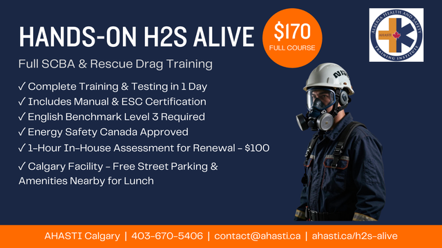 H2S Training for Industry Professionals: Aug, Oct, Sept, Nov