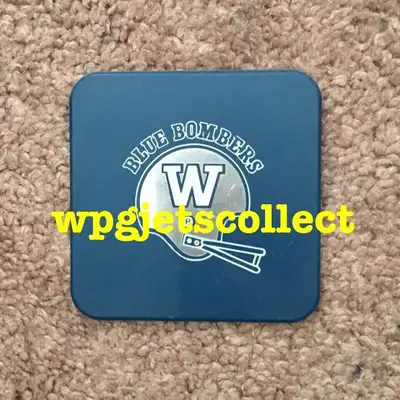 WINNIPEG BLUE BOMBERS - Football Helmet Logo Coaster. New., View more